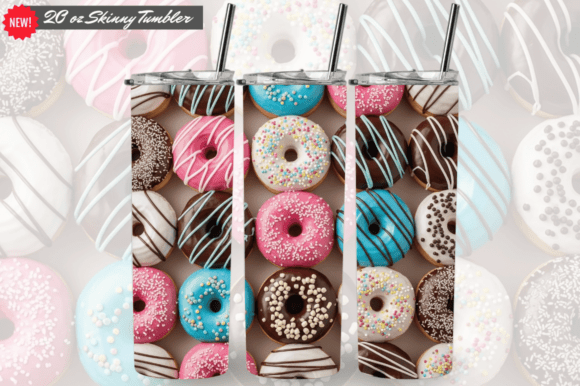 3D Donuts Tumbler Wraps 20 Oz Skinny PNG: A Complete Guide