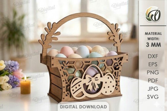 3D Easter Basket Laser Cut Design Guide