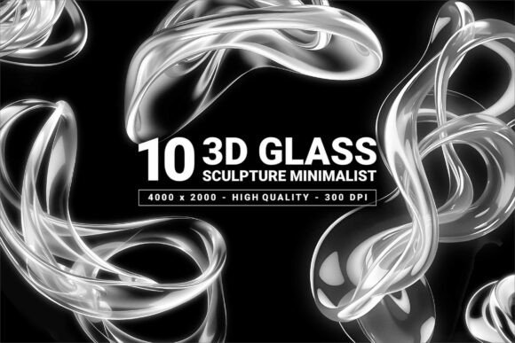 3D Glass Sculpture Minimalist: Elevating Visual Identity with Abstract Elegance