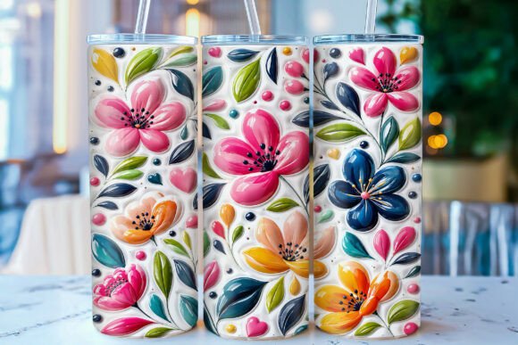 3D Inflated Floral 20oz Tumbler Wrap PNG: A Practical Evaluation