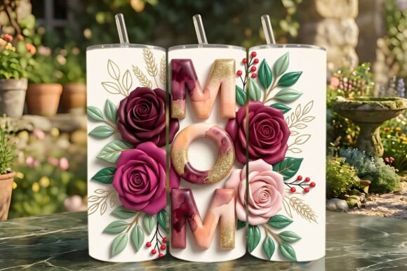 3D Inflated Floral MOM Tumbler: A Guide to Professional Custom Drinkware