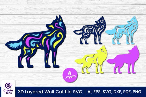 3D Multi Layered Decorative Wolf SVG: A Practical Review
