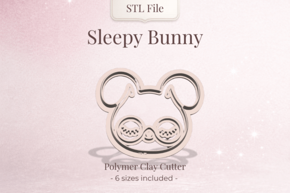 Clay Cutter STL – Sleepy Bunny Design