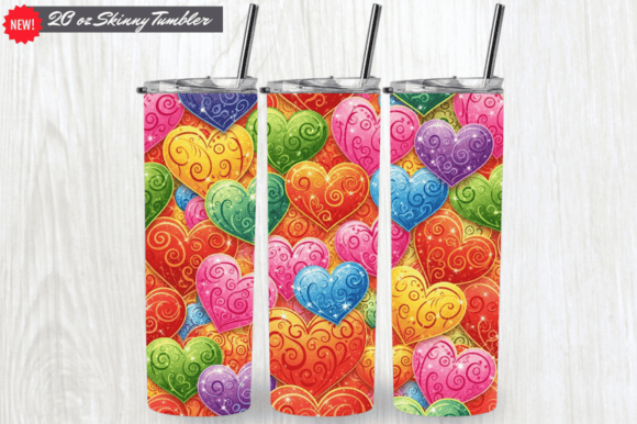 Colorful 3D Jewel Heart Tumbler Wrap PNG: A Comprehensive Guide for Creators