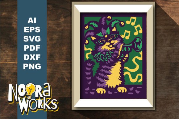 Evaluating the Meowdi Gras 3D Shadowbox SVG for DIY Decor Projects
