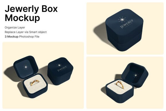 Jewelry Box 3D Mockup: Elevating Your Luxury Brand Presentation