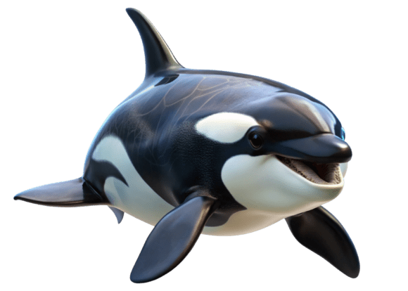 Killer Whale Tilikum 3d Rendering PNG: A Premium Asset for Modern Designers