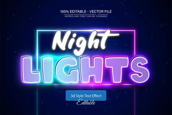 Mastering the Night Neon Lights 3D Text Effect for Stunning Graphic Designs
