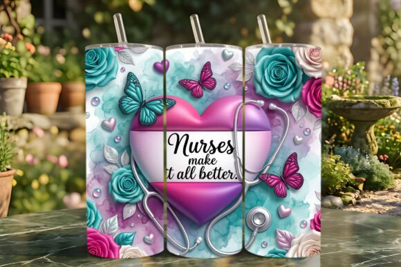 Nurses Make It Better 3D Heart Tumbler: A Modern Approach to Personalized Drinkware