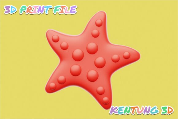 Starfish STL Support-Free 3D Model: A Seamless Way to Print Ocean Vibes