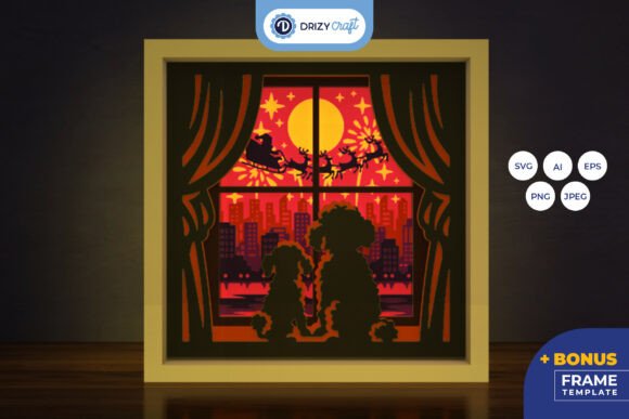 Window to the New Year Light Box 3D SVG: A Guide to Layered Paper Art